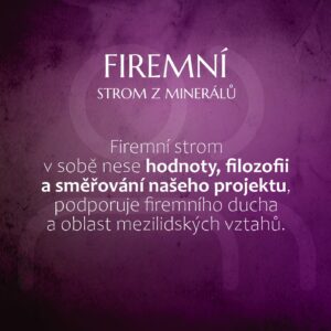 firemní strom z minerálů - symbolika